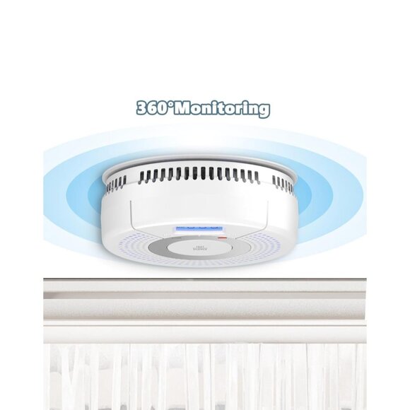 Smoke & Carbon Monoxide Detector Alarm with LCD Display – 3 Pack – Brand New - Picture 3 of 14